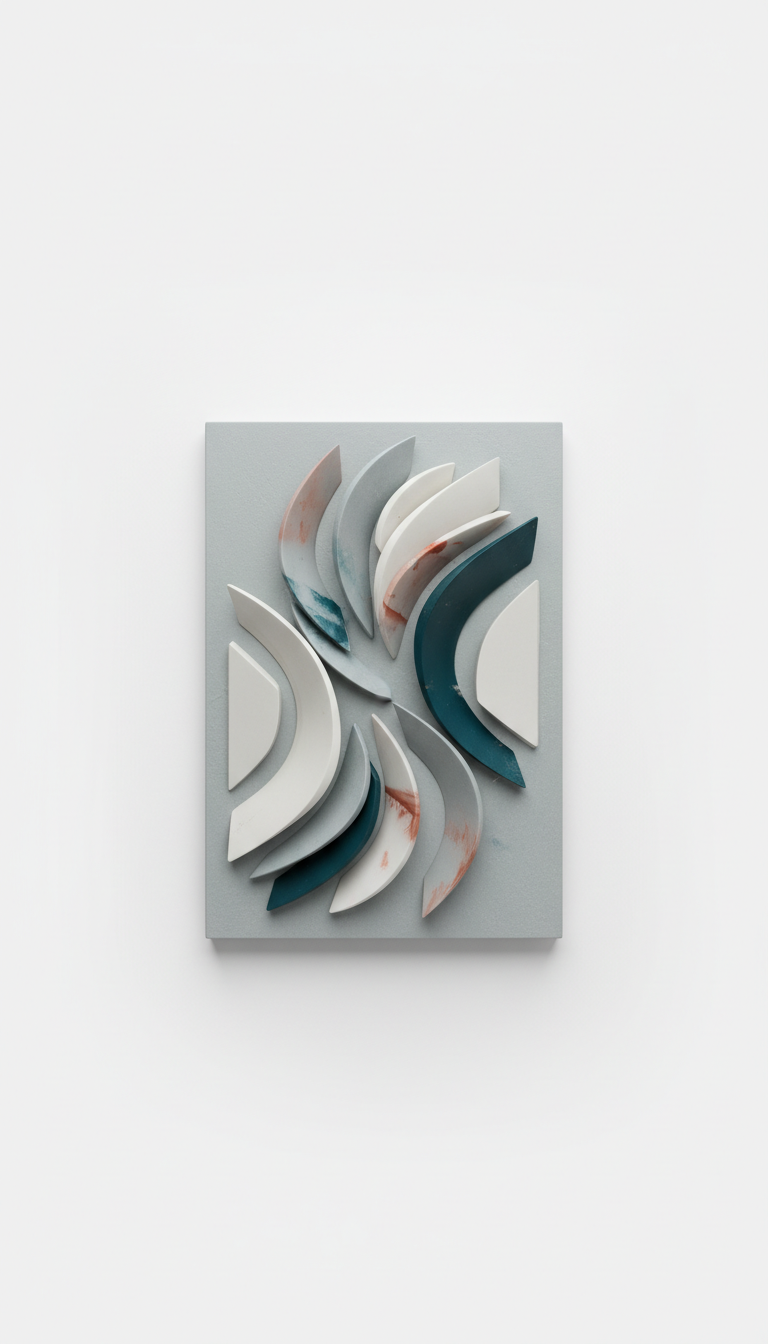 Fog Grey wall-mounted resin panel