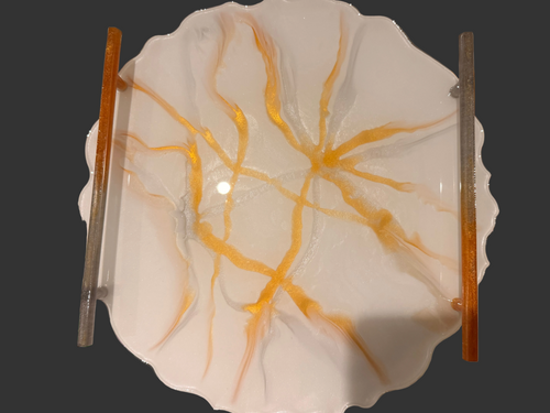 Calacatta Luxe Resin Tray