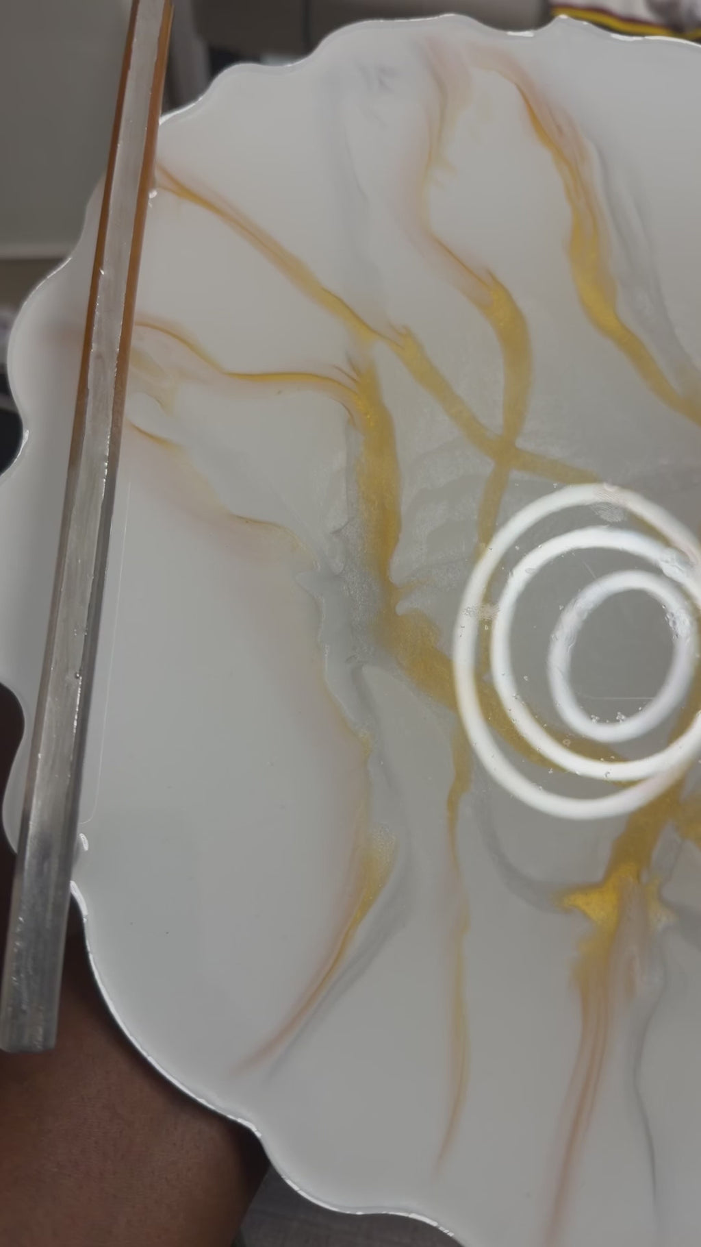 Calacatta Luxe Resin Tray