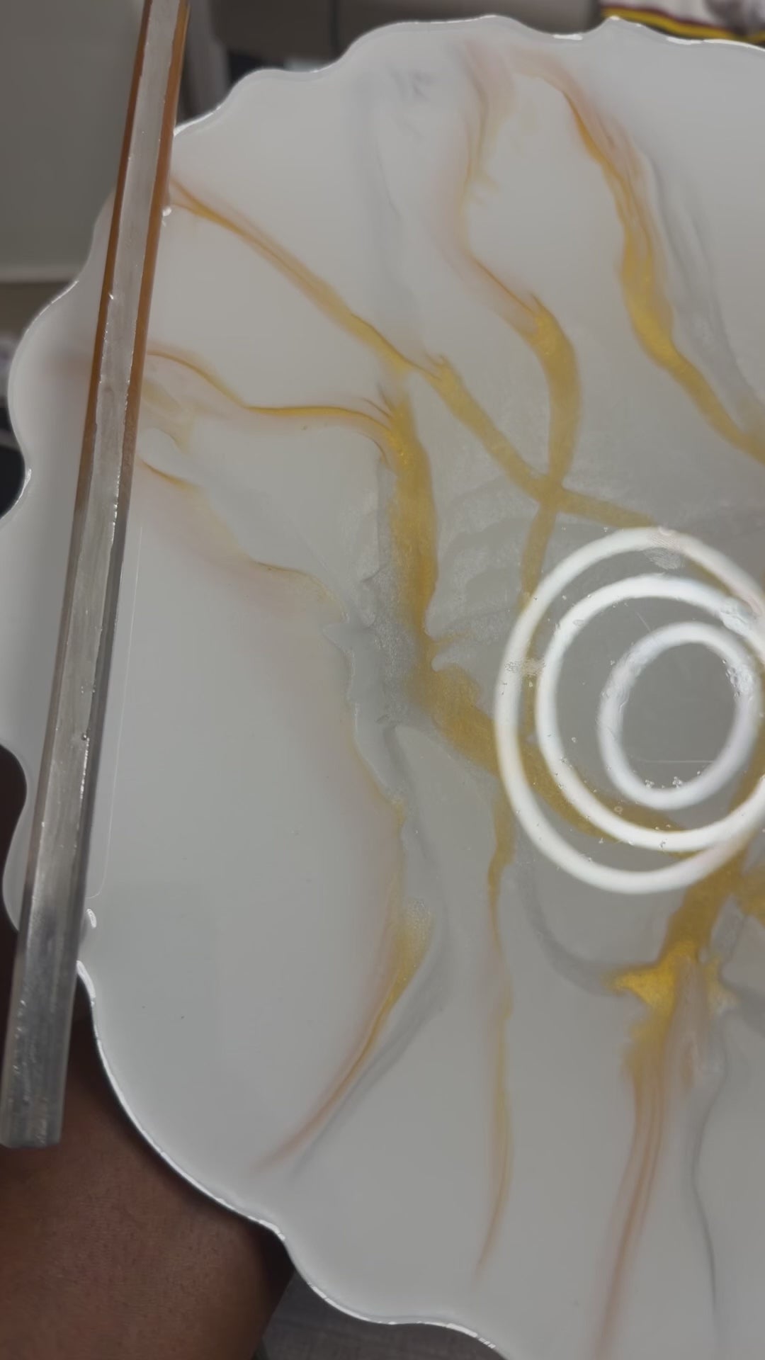Calacatta Luxe Resin Tray